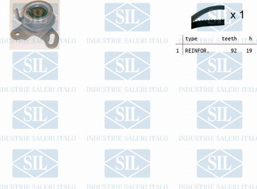 Saleri SIL TK1167 - Комплект зубчатого ремня ГРМ autosila-amz.com