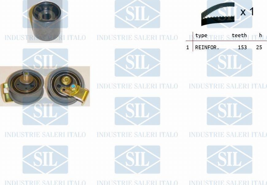 Saleri SIL TK1105 - Комплект зубчатого ремня ГРМ autosila-amz.com