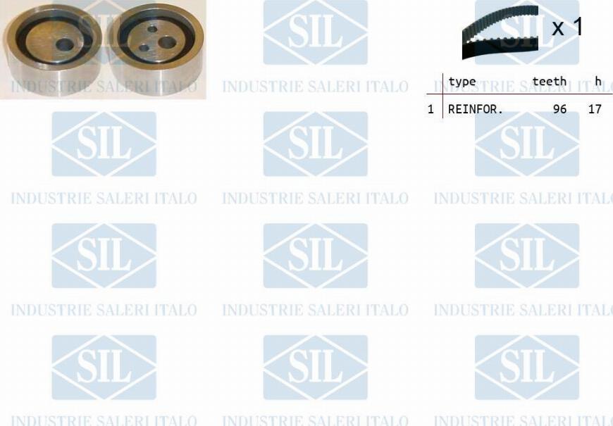 Saleri SIL TK1103 - Комплект зубчатого ремня ГРМ autosila-amz.com