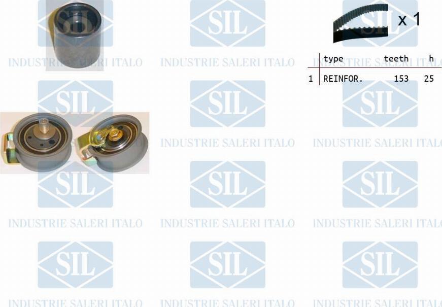 Saleri SIL TK1107 - Комплект зубчатого ремня ГРМ autosila-amz.com