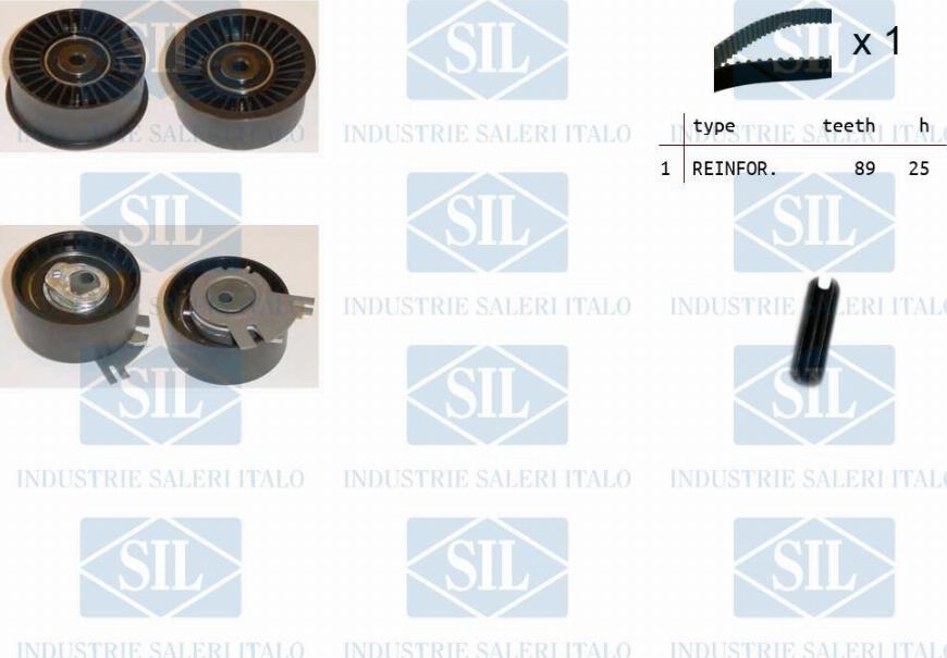 Saleri SIL TK1118 - Комплект зубчатого ремня ГРМ autosila-amz.com
