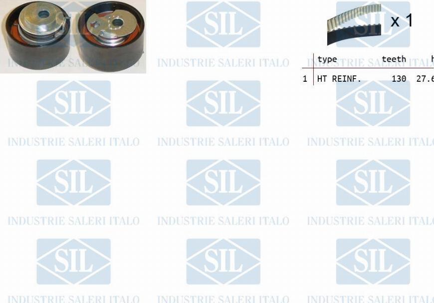 Saleri SIL TK1117 - Комплект зубчатого ремня ГРМ autosila-amz.com