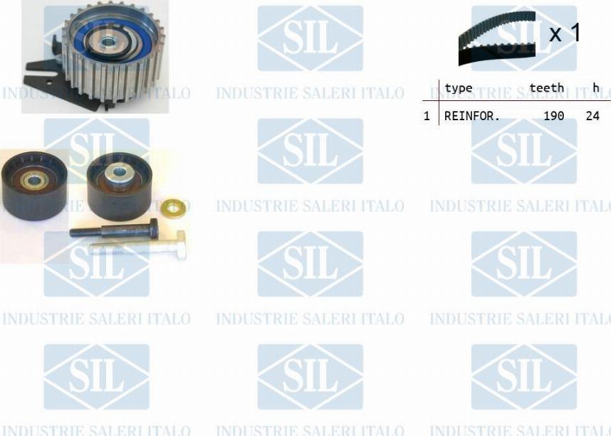 Saleri SIL TK1133 - Комплект зубчатого ремня ГРМ autosila-amz.com