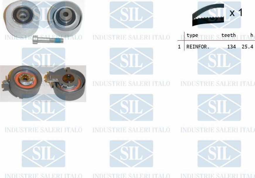 Saleri SIL TK1120 - Комплект зубчатого ремня ГРМ autosila-amz.com