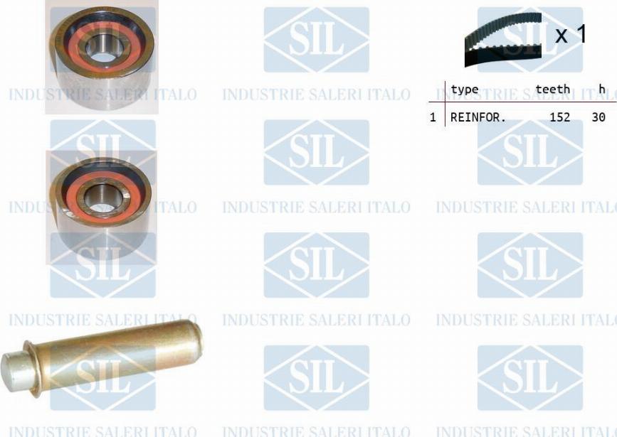 Saleri SIL TK1392 - Комплект зубчатого ремня ГРМ autosila-amz.com