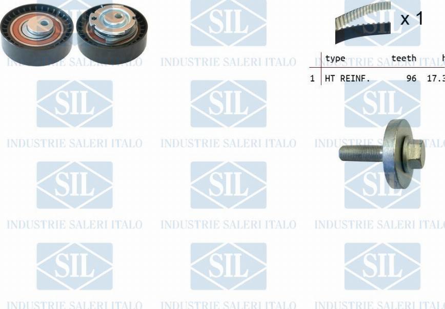 Saleri SIL TK1340 - Комплект зубчатого ремня ГРМ autosila-amz.com