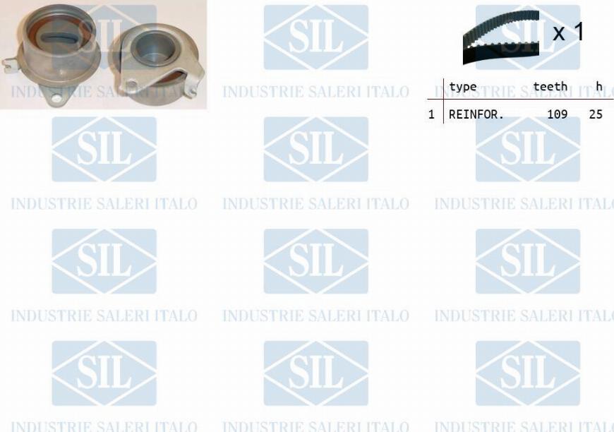 Saleri SIL TK1341 - Комплект зубчатого ремня ГРМ autosila-amz.com