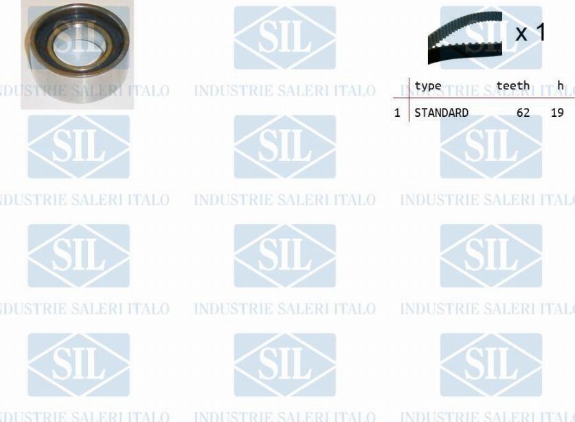 Saleri SIL TK1348 - Комплект зубчатого ремня ГРМ autosila-amz.com