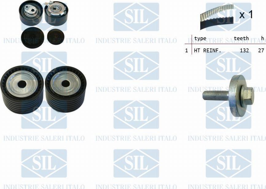 Saleri SIL TK1357 - Комплект зубчатого ремня ГРМ autosila-amz.com