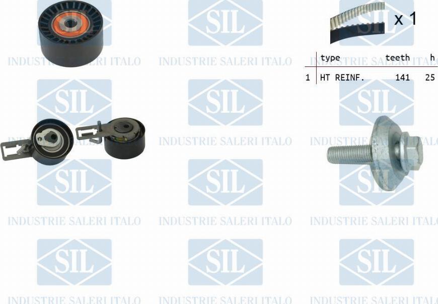 Saleri SIL TK1369 - Комплект зубчатого ремня ГРМ autosila-amz.com