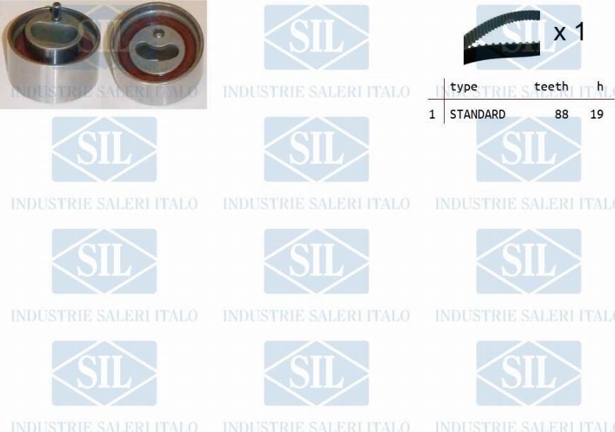 Saleri SIL TK1363 - Комплект зубчатого ремня ГРМ autosila-amz.com