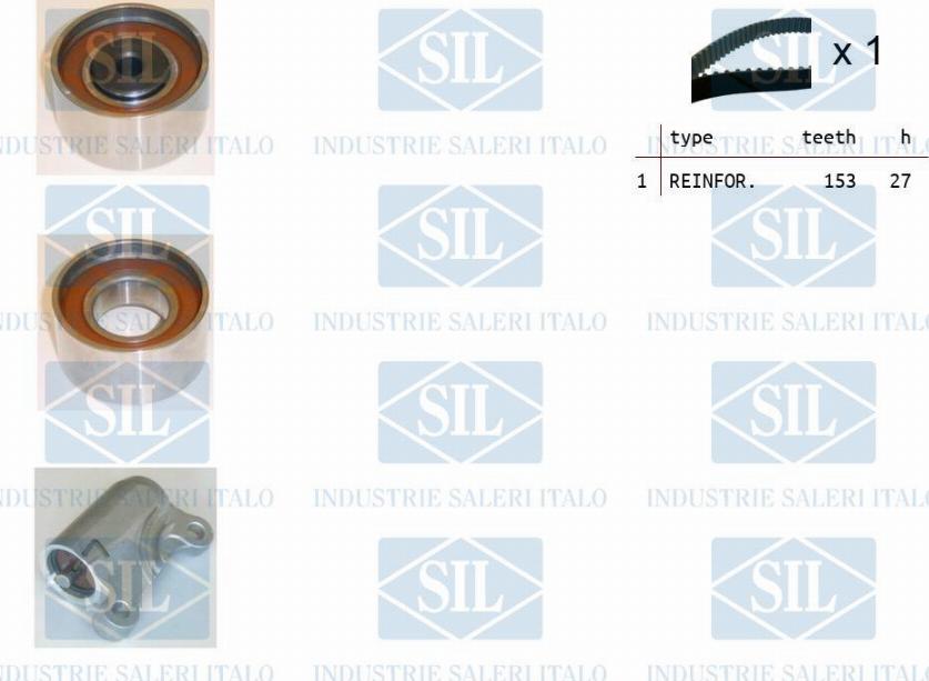 Saleri SIL TK1308 - Комплект зубчатого ремня ГРМ autosila-amz.com