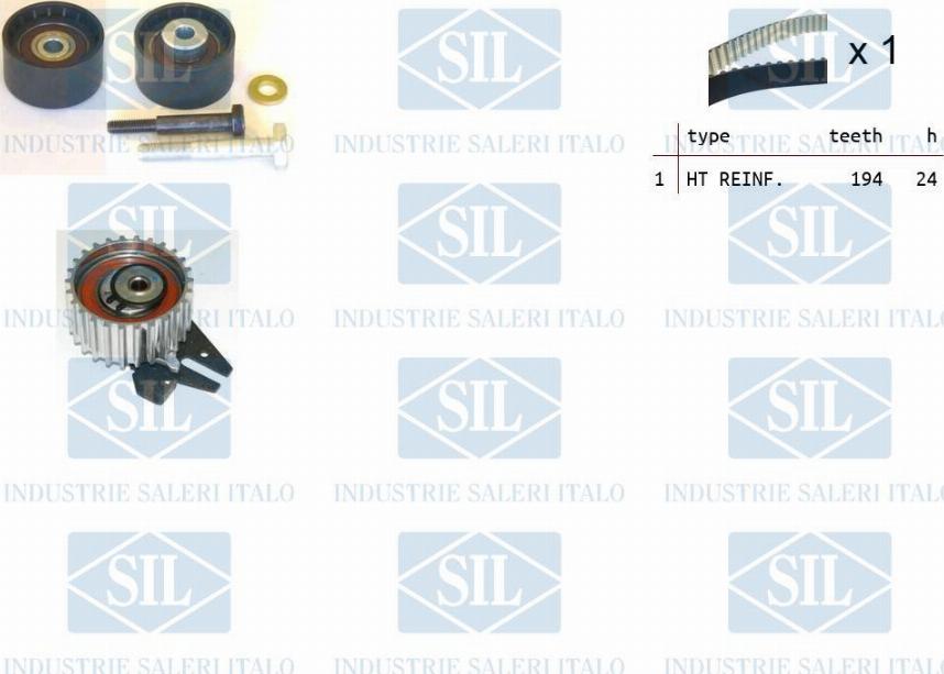 Saleri SIL TK1303 - Комплект зубчатого ремня ГРМ autosila-amz.com