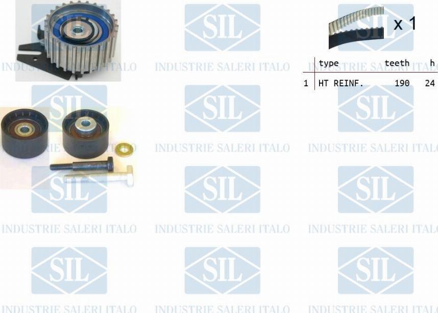 Saleri SIL TK1302 - Комплект зубчатого ремня ГРМ autosila-amz.com