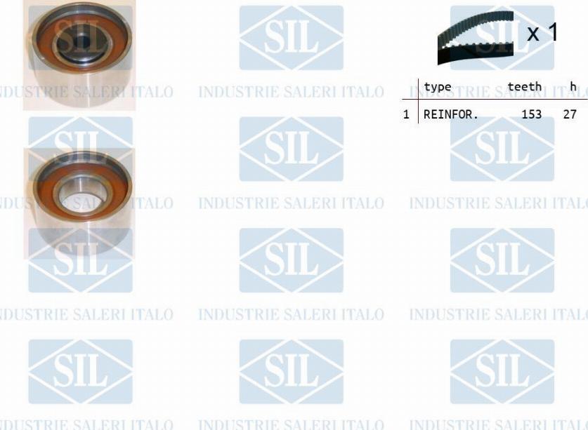 Saleri SIL TK1307 - Комплект зубчатого ремня ГРМ autosila-amz.com