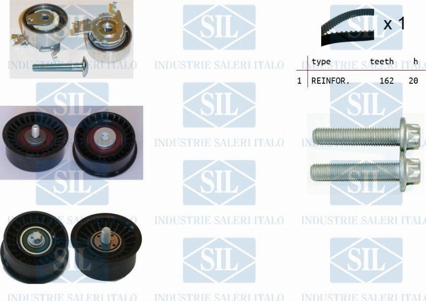 Saleri SIL TK1317 - Комплект зубчатого ремня ГРМ autosila-amz.com