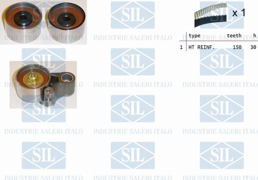 Saleri SIL TK1290 - Комплект зубчатого ремня ГРМ autosila-amz.com