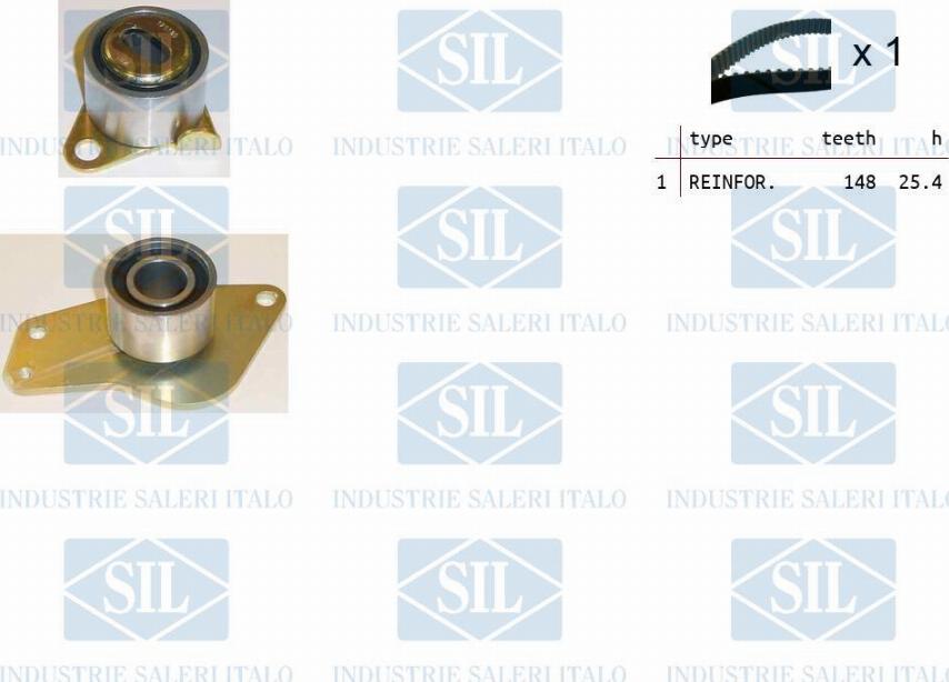 Saleri SIL TK1247 - Комплект зубчатого ремня ГРМ autosila-amz.com