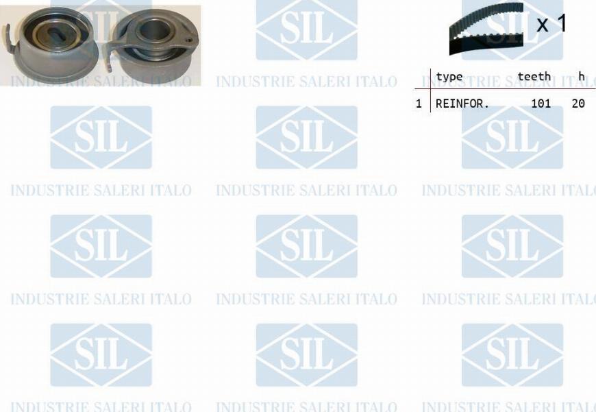 Saleri SIL TK1263 - Комплект зубчатого ремня ГРМ autosila-amz.com