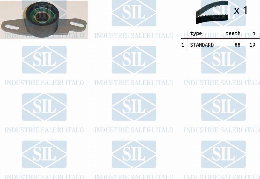 Saleri SIL TK1262 - Комплект зубчатого ремня ГРМ autosila-amz.com