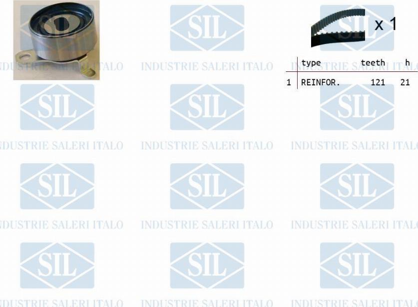 Saleri SIL TK1214 - Комплект зубчатого ремня ГРМ autosila-amz.com
