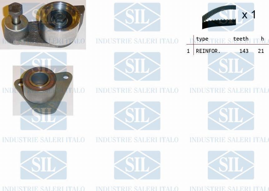 Saleri SIL TK1211 - Комплект зубчатого ремня ГРМ autosila-amz.com