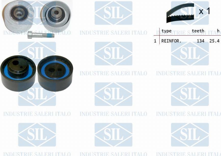 Saleri SIL TK1231 - Комплект зубчатого ремня ГРМ autosila-amz.com