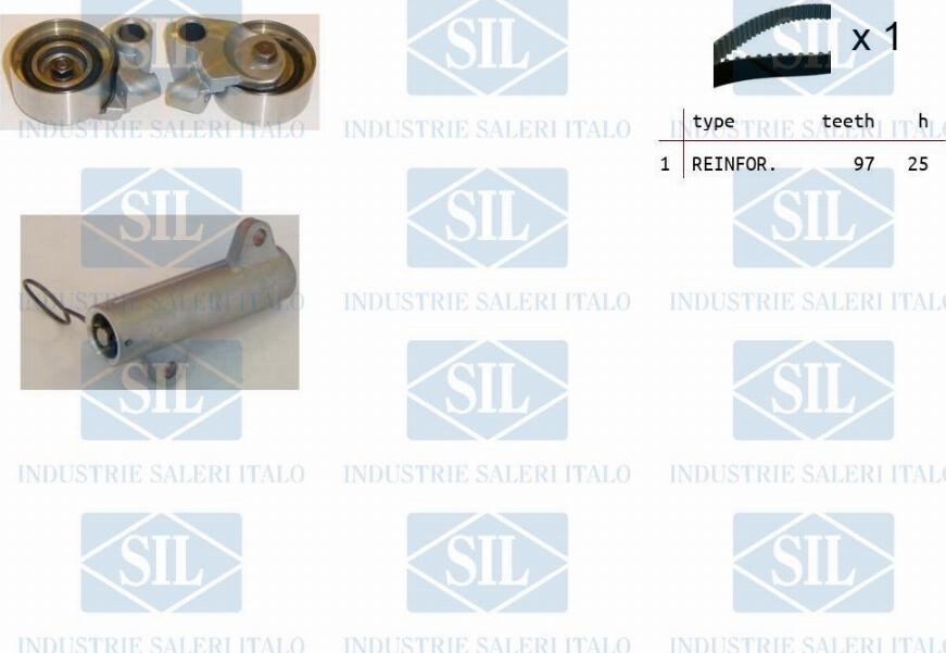 Saleri SIL TK1271 - Комплект зубчатого ремня ГРМ autosila-amz.com