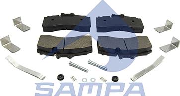 Sampa 096.941 - Тормозные колодки, дисковые, комплект autosila-amz.com
