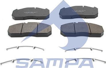 Sampa 096.602 - Тормозные колодки, дисковые, комплект autosila-amz.com