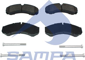 Sampa 093.843 - Тормозные колодки, дисковые, комплект autosila-amz.com