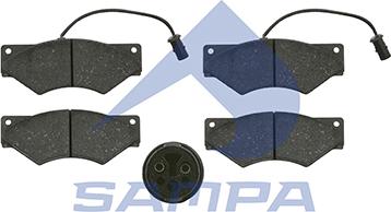 Sampa 092.667 - Тормозные колодки, дисковые, комплект autosila-amz.com