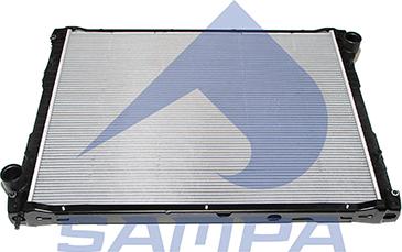 Sampa 043.064 - Радиатор, охлаждение двигателя autosila-amz.com
