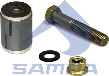 Sampa 050.565 - Ремкомплект DAF пальца рессоры (сайлентблок,болт,гайка,шайба) SAMPA autosila-amz.com