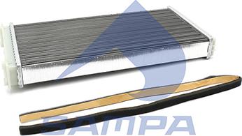Sampa 053.305 - Радиатор отопителя DAF 95XF (370x189x42) autosila-amz.com