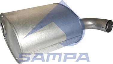 Sampa 060.414 - Средний / конечный глушитель ОГ autosila-amz.com