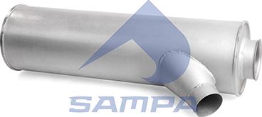 Sampa 060.488 - Средний / конечный глушитель ОГ autosila-amz.com
