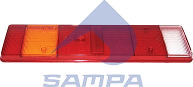 Sampa 061.082 - Рассеиватель DAF MAN SCANIA IVECO фонаря заднего левого/правого (467х132мм) SAMPA autosila-amz.com