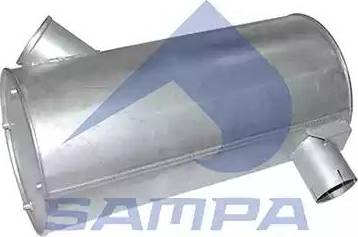 Sampa 061208 - Средний / конечный глушитель ОГ autosila-amz.com