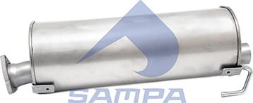 Sampa 063.390 - Средний глушитель выхлопных газов autosila-amz.com