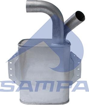 Sampa 010.454 - Средний / конечный глушитель ОГ autosila-amz.com