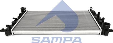 Sampa 010.1664 - Радиатор, охлаждение двигателя autosila-amz.com