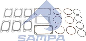 Sampa 030.916 - Комплект прокладок, выпускной коллектор autosila-amz.com