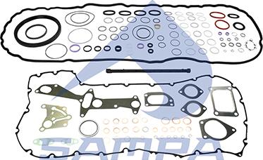 Sampa 031.519 - Комплект прокладок, двигатель autosila-amz.com