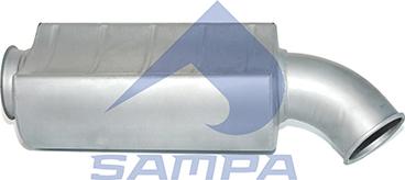 Sampa 031.397 - Средний / конечный глушитель ОГ autosila-amz.com
