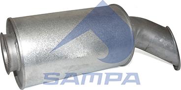 Sampa 031.363 - Средний / конечный глушитель ОГ autosila-amz.com