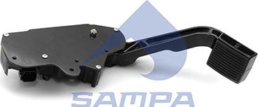 Sampa 033.050 - Педаль акселератора 6-и контактный с проводом и квадратной фишкой New design Volvo FH/FM9/12/16 autosila-amz.com