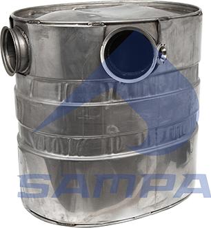 Sampa 033.209 - Средний глушитель выхлопных газов autosila-amz.com