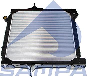 Sampa 033.221 - Радиатор, охлаждение двигателя autosila-amz.com