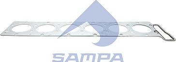Sampa 025.026 - Прокладка ГБЦ MAN D2066, HOWO MC11 (на 6 цилиндров) autosila-amz.com